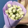 11 белых кустовых роз Сноуфлейк 50 см