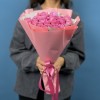 9 кустовых пионовидных Роз Мисти Баблс 40 см