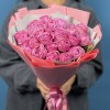 9 кустовых пионовидных Роз Мисти Баблс 40 см