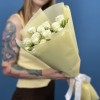 5 белых кустовых роз Сноуфлейк 50 см