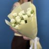 5 белых кустовых роз Сноуфлейк 50 см