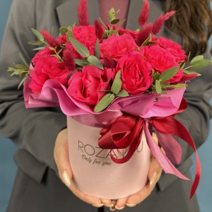 Букет дня  в коробке  яркое настроение