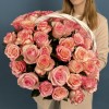 51 роза Алани микс в корзине