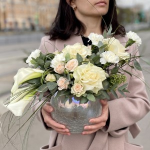 Композиция в вазе Перламутр