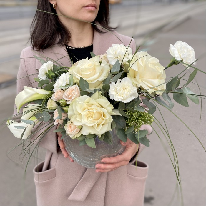 Композиция в вазе Перламутр