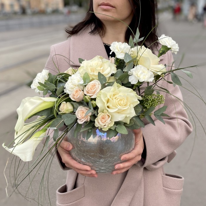 Композиция в вазе Перламутр