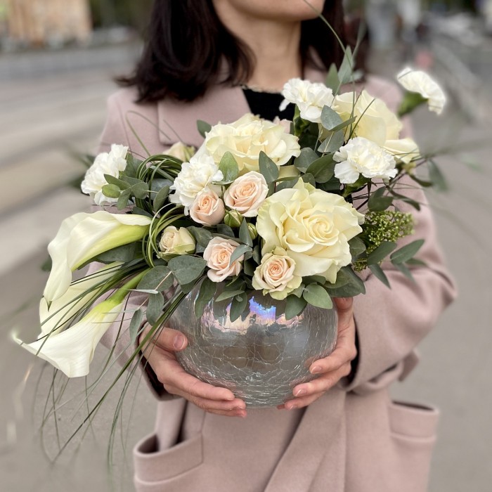 Композиция в вазе Перламутр