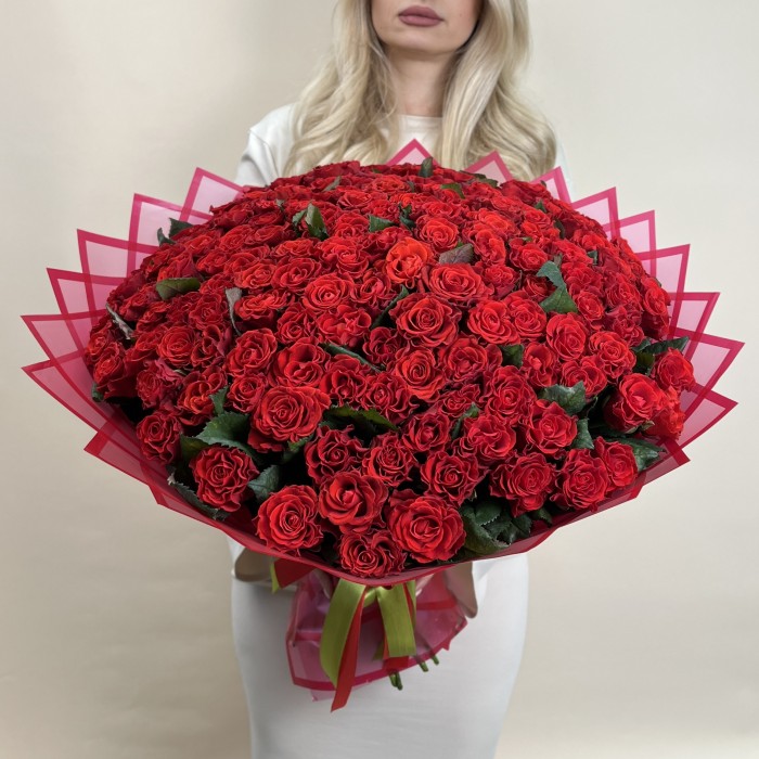 151 красная роза Эль Торо 50 см