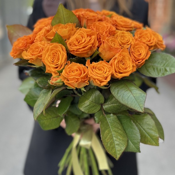 Оранжевая Роза Элеганс 60 см