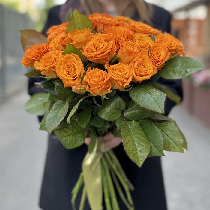 Оранжевая Роза Элеганс 60 см