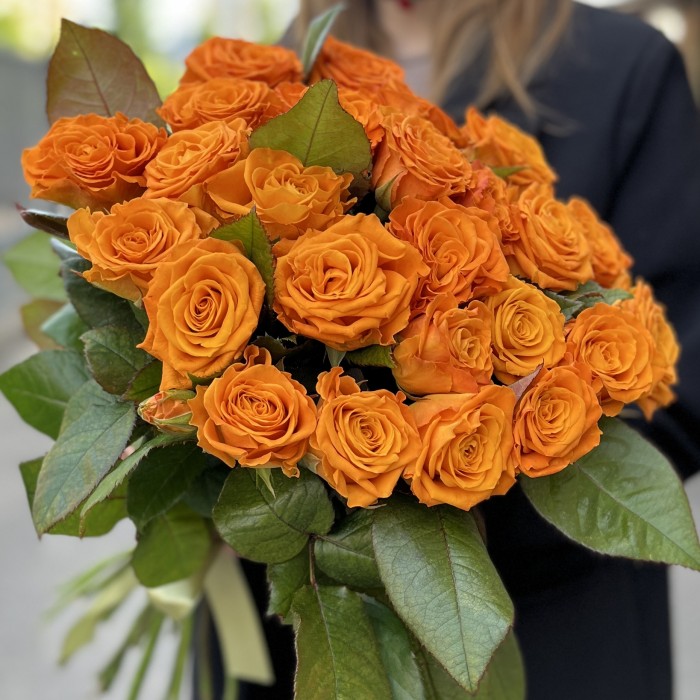 Оранжевая Роза Элеганс 60 см