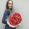 25 кустовых роз Саммер Дэнс 50 см