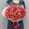 25 кустовых роз Саммер Дэнс 50 см