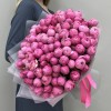 35 кустовых пионовидных роз Сильва Пинк 50 см