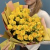 11 кустовых желтых роз Еллоу Бейби 50 см
