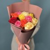 11 ярких роз MIX 60 см