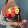 11 ярких роз MIX 60 см