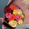 11 ярких роз MIX 60 см