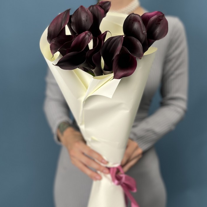 15 фиолетовых калл