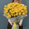15 кустовых желтых роз Еллоу Бейби 50 см
