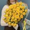 15 кустовых желтых роз Еллоу Бейби 50 см