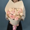 5 розовых пионовидных роз Мансфилд парк 40 см