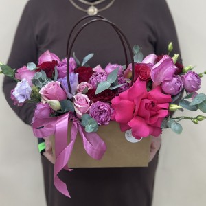 Букет дня в коробке летняя фантазия