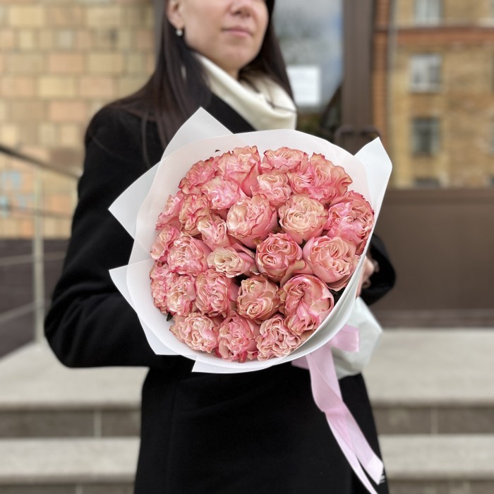 25 роз Кантри Кэнди 40 см