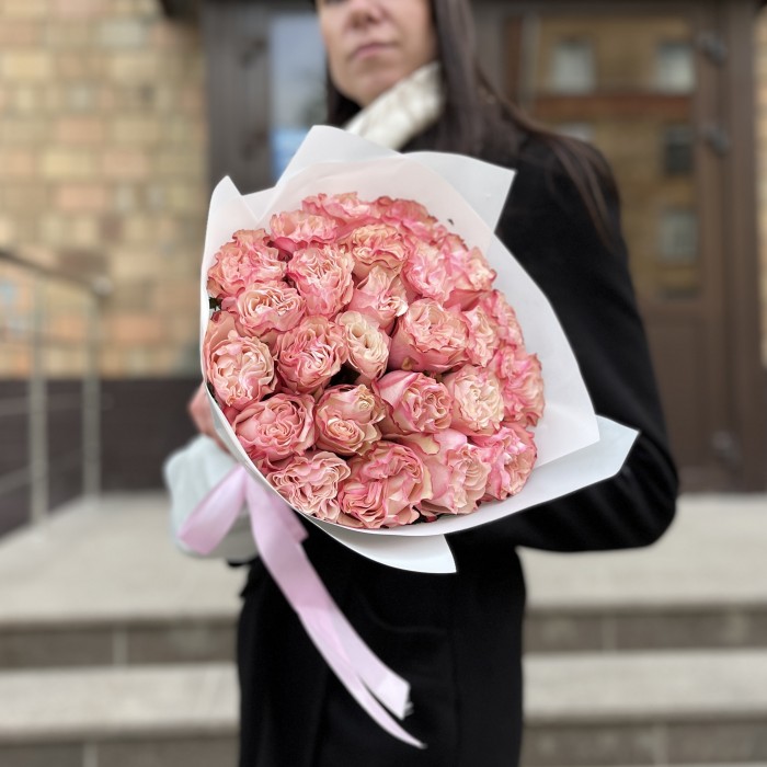 25 роз Кантри Кэнди 40 см