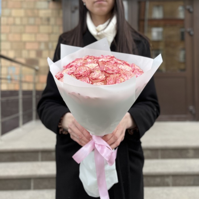 25 роз Кантри Кэнди 40 см