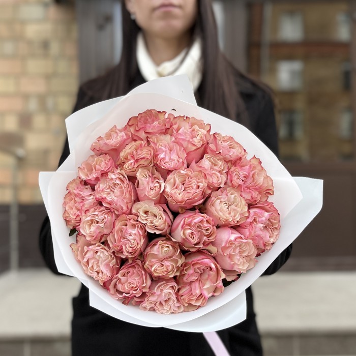 25 роз Кантри Кэнди 40 см