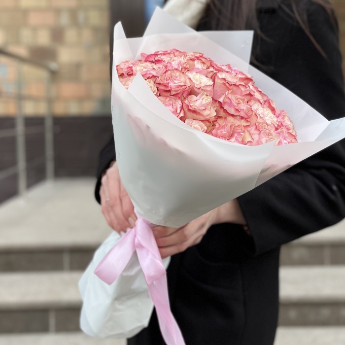 25 роз Кантри Кэнди 40 см