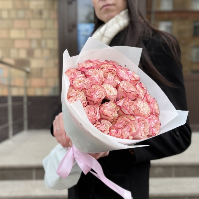 25 роз Кантри Кэнди 40 см