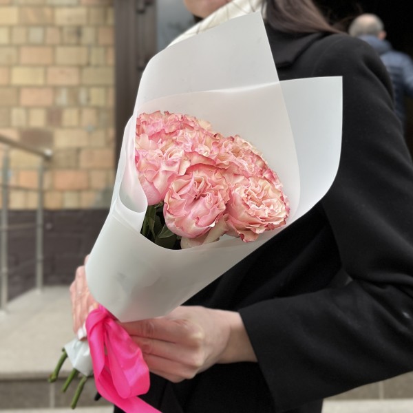 7 роз Кантри Кэнди 40 см