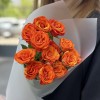 3 огненные кустовые розы Смэшинг 50 см