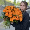 51 оранжевая Роза Элеганс 60 см