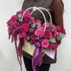 Букет дня из разноцветных роз