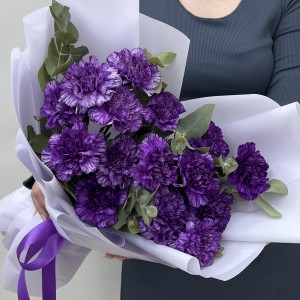 15 фиолетовых гвоздик Мунстрайк