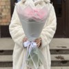 25 розовых ранункулюсов