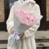 25 розовых ранункулюсов