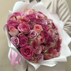 Букет дня с розами Звездная ночь