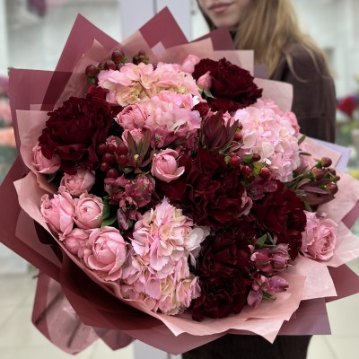 Авторский букет Вишневый Сад