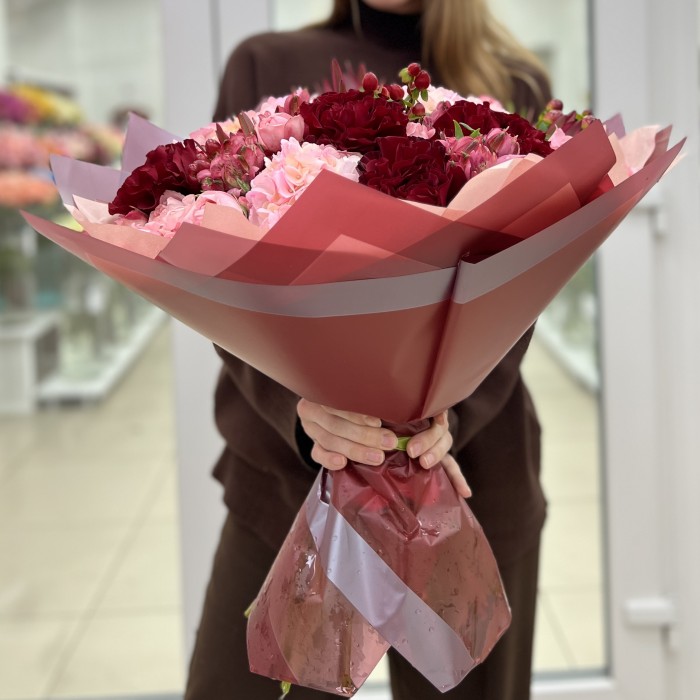 Авторский букет Вишневый Сад