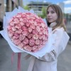 101 малиново-белая Роза Кантри Кэнди 40см