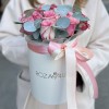 15 розовых роз Микс Алани в коробке