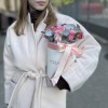 15 розовых роз Микс Алани в коробке