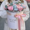 15 пионовидных  роз Кантри Кэнди в коробке
