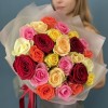 25 ярких роз MIX 60 см