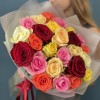 25 ярких роз MIX 60 см