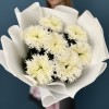 7 белых пушистых хризантем Этруско